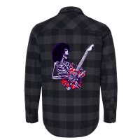 Dead E Virtuoso Rock Guitar Player Zombie Skeleton Flannel Shirt | Artistshot