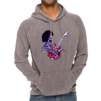 Dead E Virtuoso Rock Guitar Player Zombie Skeleton Vintage Hoodie | Artistshot