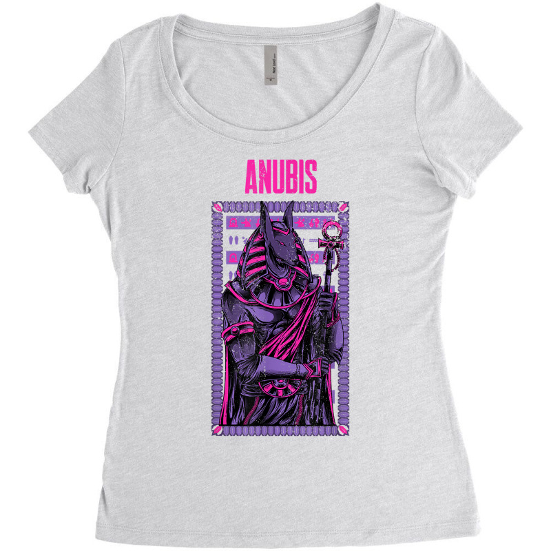 Pink Graphic Anubis Typical God Figure T Shirt Women's Triblend Scoop T-shirt by anselmpru9bt | Artistshot