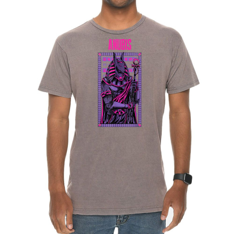 Pink Graphic Anubis Typical God Figure T Shirt Vintage T-Shirt by anselmpru9bt | Artistshot