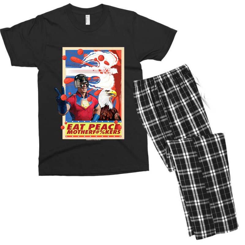 Peacemaker Eat Peace With Eagle 1 Men's T-shirt Pajama Set | Artistshot