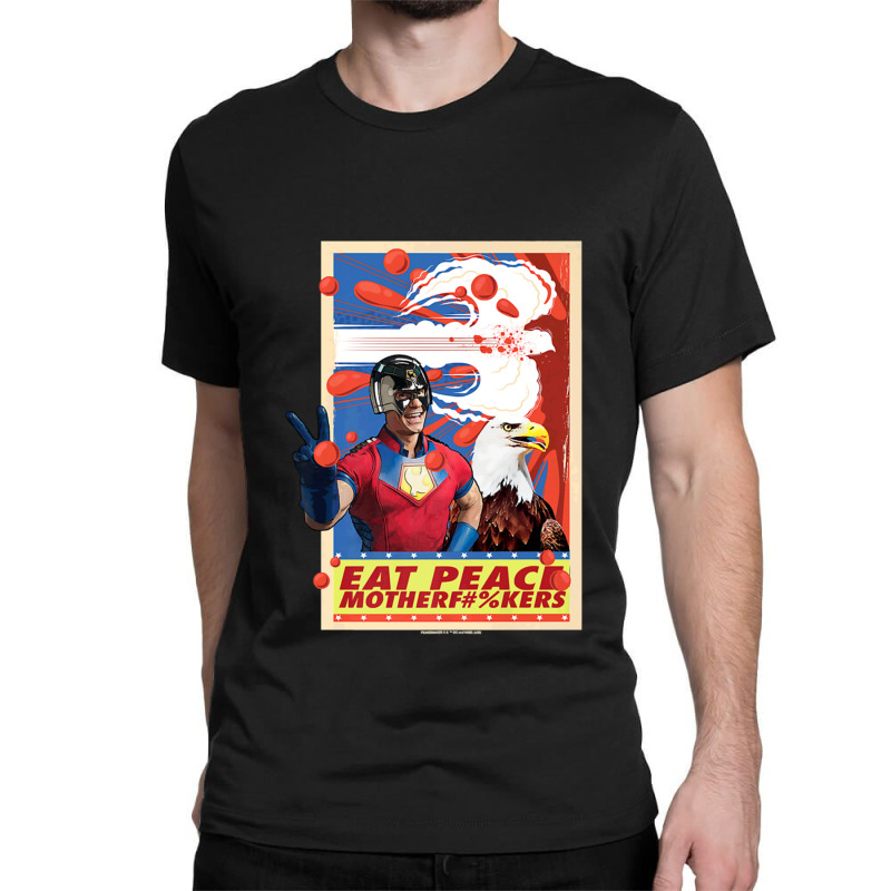 Peacemaker Eat Peace With Eagle 1 Classic T-shirt | Artistshot