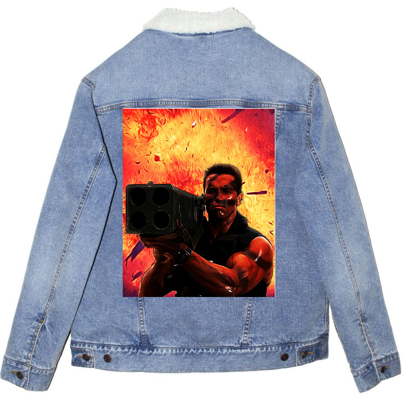 Commandoinspired Matrix Rocket Launcher Graphic  (1) Unisex Sherpa-lined Denim Jacket | Artistshot