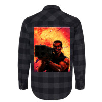 Commandoinspired Matrix Rocket Launcher Graphic  (1) Flannel Shirt | Artistshot