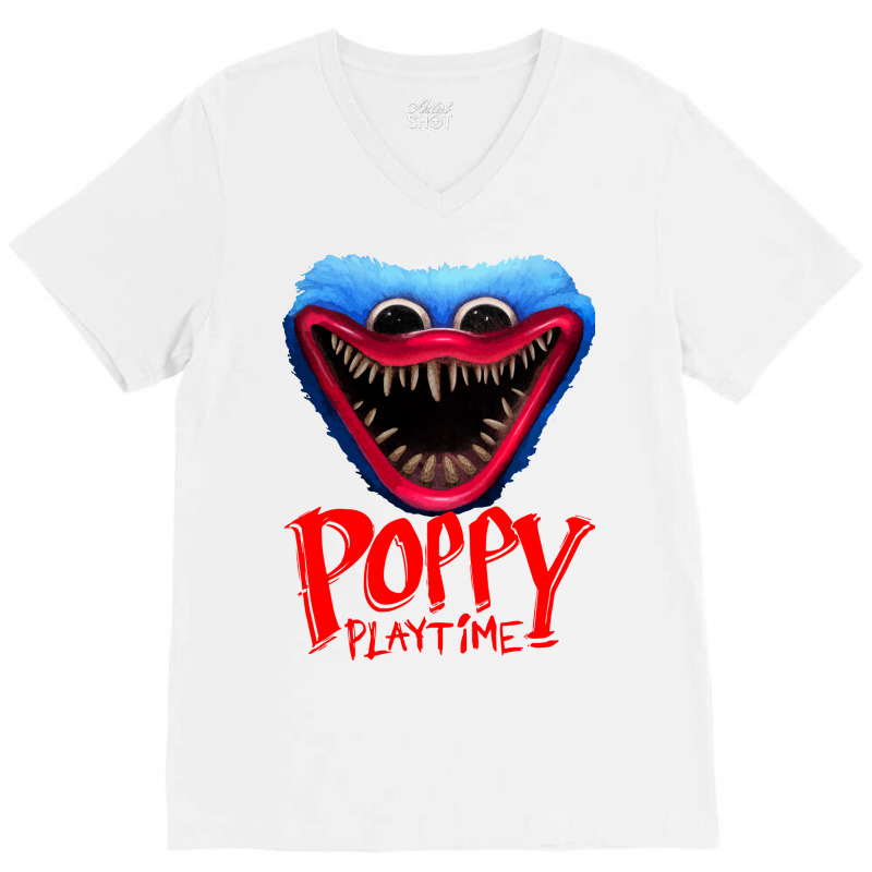 Poppy Playtime Green Music V-neck Tee | Artistshot