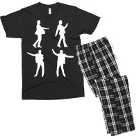 Dancing Dave White Print Classic  (1) Men's T-shirt Pajama Set | Artistshot