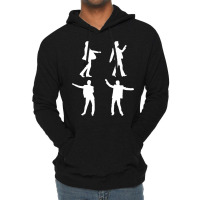 Dancing Dave White Print Classic  (1) Lightweight Hoodie | Artistshot