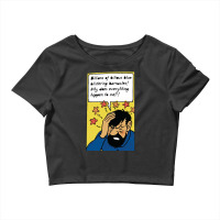 Billion Of Bilous Blue Blistering Barnacles (captain Haddock) Crop Top | Artistshot