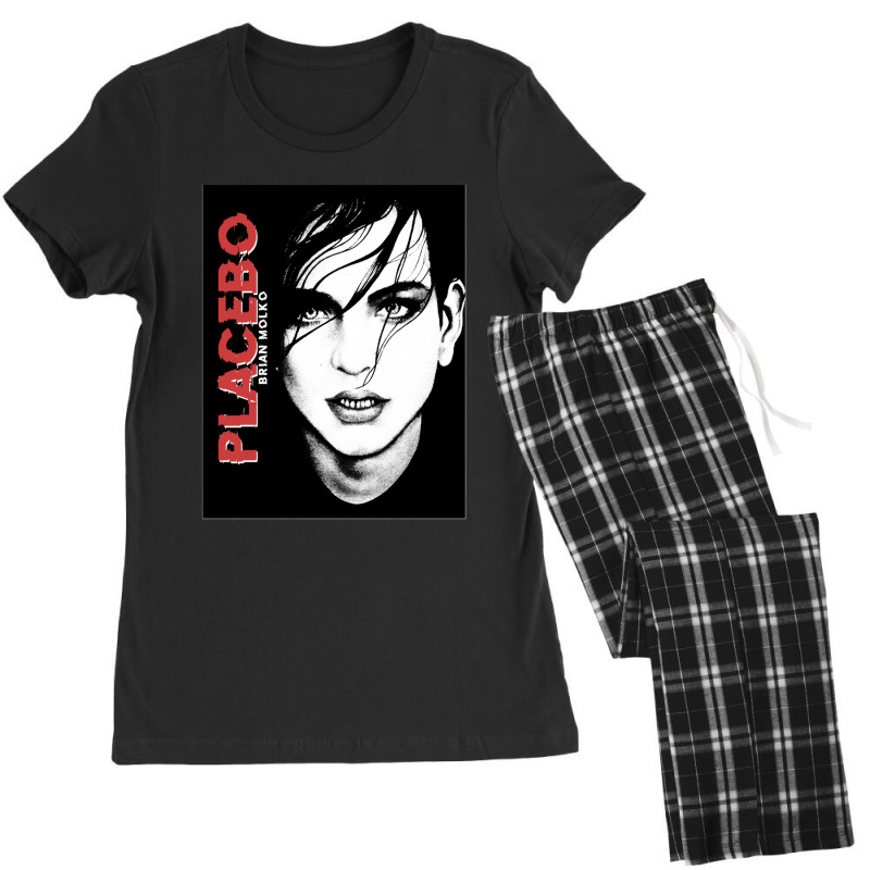 Placebobrian Molko Black And White Women's Pajamas Set by HECTORNVAZQUEZ | Artistshot