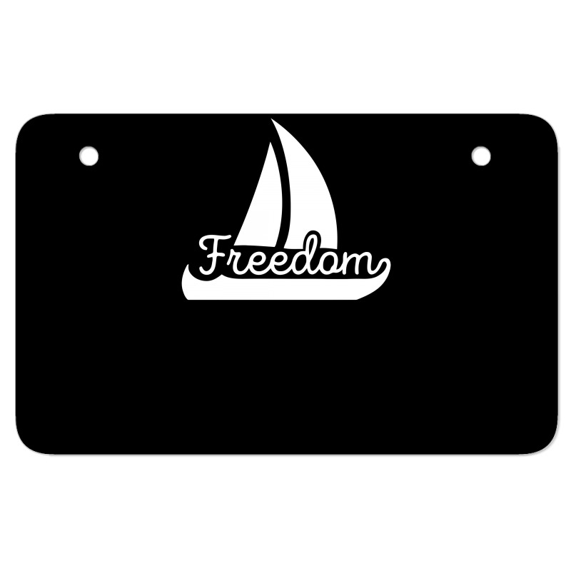 Freedom Of Sail Atv License Plate | Artistshot