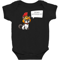 Roma Aeterna Est   Ancient Rome Latin Motto   Legionary Cat T Shirt Baby Bodysuit | Artistshot