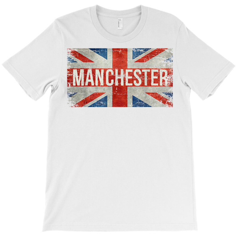 Manchester England United Kingdom British Flag Vintage T Shirt T-shirt | Artistshot