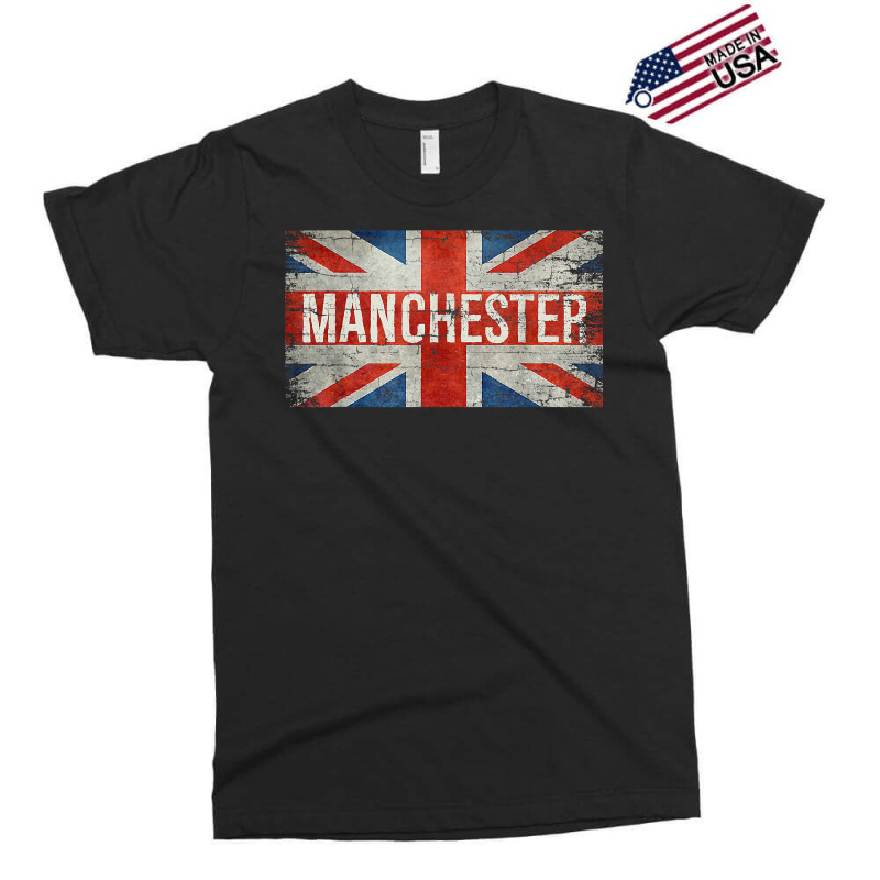 Manchester England United Kingdom British Flag Vintage T Shirt Exclusive T-shirt | Artistshot