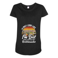 I'm Rockhounder Funny Rock Collector Geologist Rock Hounding Maternity Scoop Neck T-shirt | Artistshot