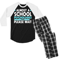 School Psychologist Loading Counselor Consultant Psychology T Shirt Men's 3/4 Sleeve Pajama Set | Artistshot