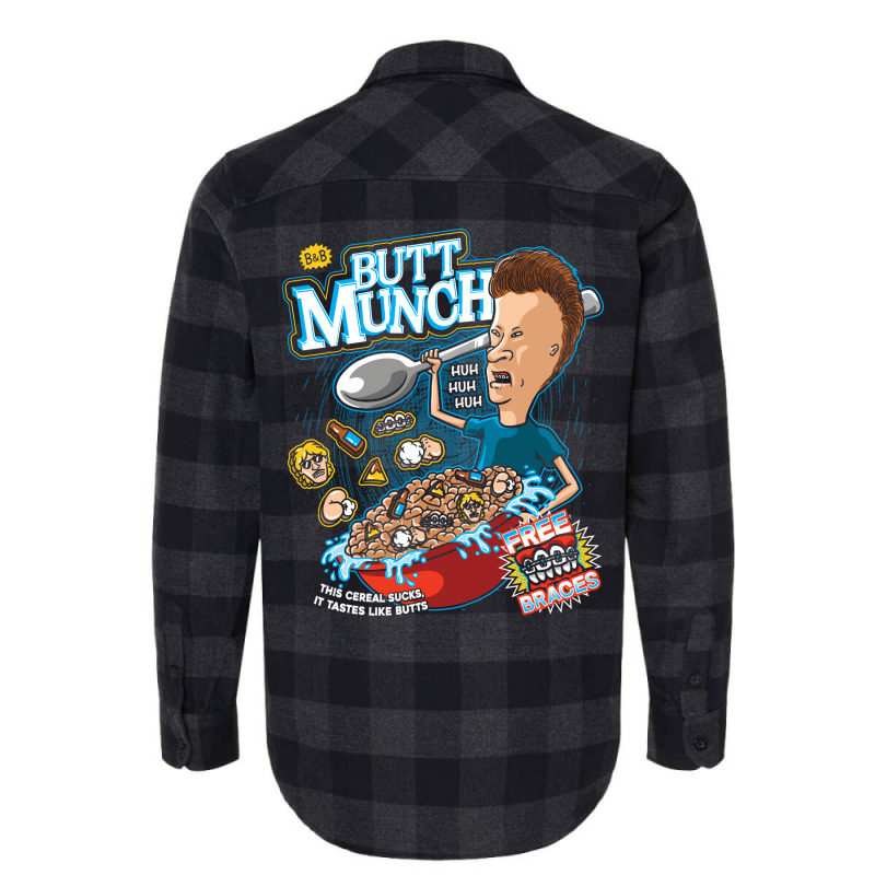 Butt Munch Cereal Flannel Shirt by zrigkhudeu | Artistshot