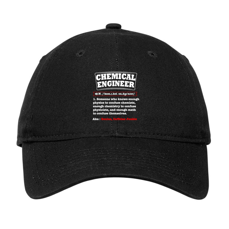 Chemical Engineer Gifts  Chemical Engineer Definition Adjustable Cap | Artistshot