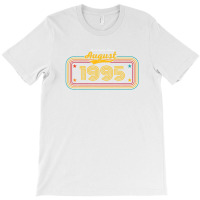 27th Birthday Vintage Awesome Since August 1995 T-shirt | Artistshot