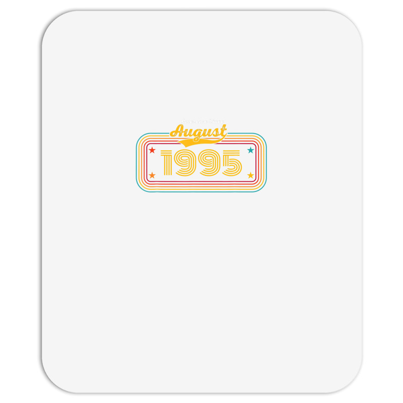 27th Birthday Vintage Awesome Since August 1995 Mousepad | Artistshot