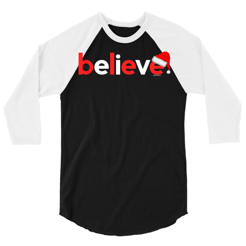 Kids Christmas Shirts For Kids Boys Girls Believe  Gifts Ideas 3/4 Sleeve Shirt by Pinch1410 | Artistshot