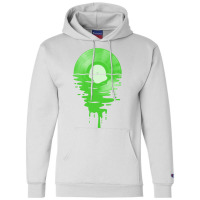 Cool Music Vinyl Record Sunset Melting Green  (1) (1) Champion Hoodie | Artistshot