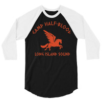 Camp Halfblood Long Island Blue 3/4 Sleeve Shirt | Artistshot