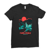 Twin Peaks Classic Tonal Color Pop Poster Graphic Ladies Fitted T-shirt | Artistshot