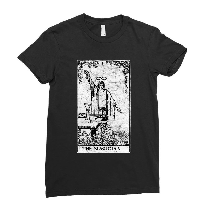 The Magician Tarot Card - Major Arcana - Fortune Telling - Occult Ladies Fitted T-Shirt by AmyJeanKemmer | Artistshot