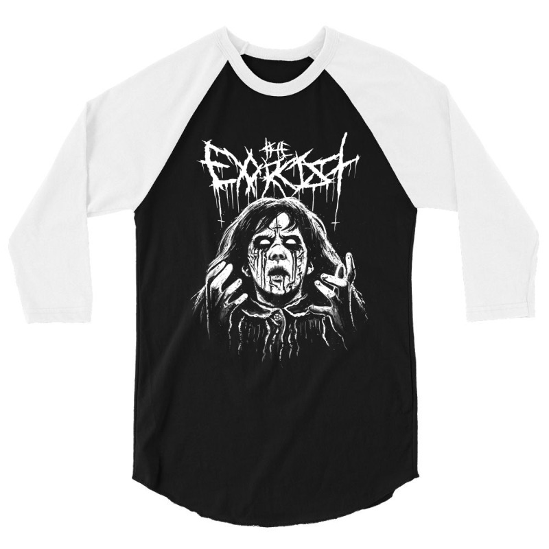 Black Metal Exorcism 3/4 Sleeve Shirt by NicholetteJeanHastings | Artistshot