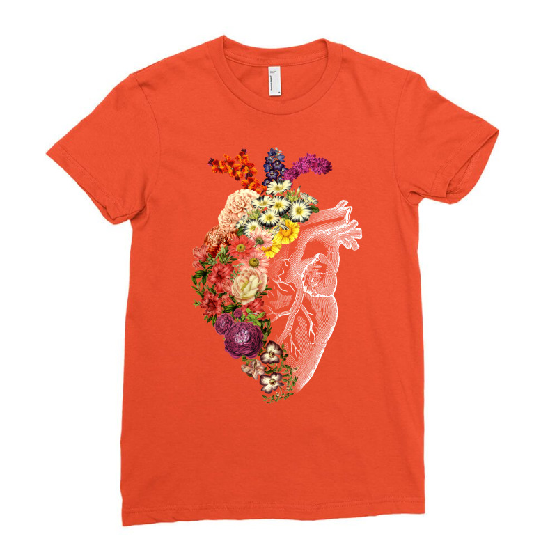 Flower Heart Spring Classic Ladies Fitted T-Shirt by hasnebaguzd | Artistshot