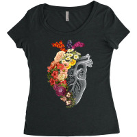 Flower Heart Spring Classic Women's Triblend Scoop T-shirt | Artistshot