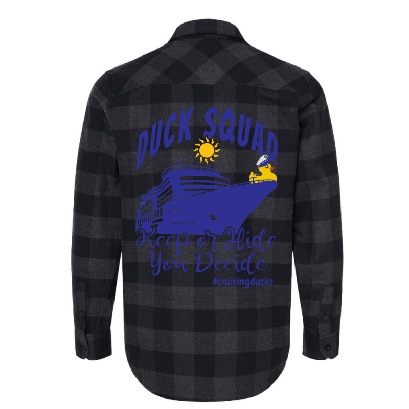 Cruising Ducks Game Duck Squad Cruise Vacation Trip Flannel Shirt by zrigkhudeu | Artistshot