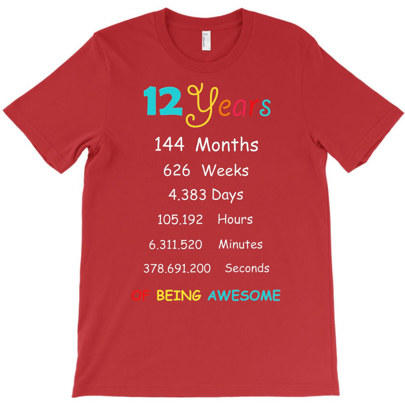 12 Years Old 12th Birthday Born In 2008 Birthday Gift T-Shirt by embarigosineg | Artistshot