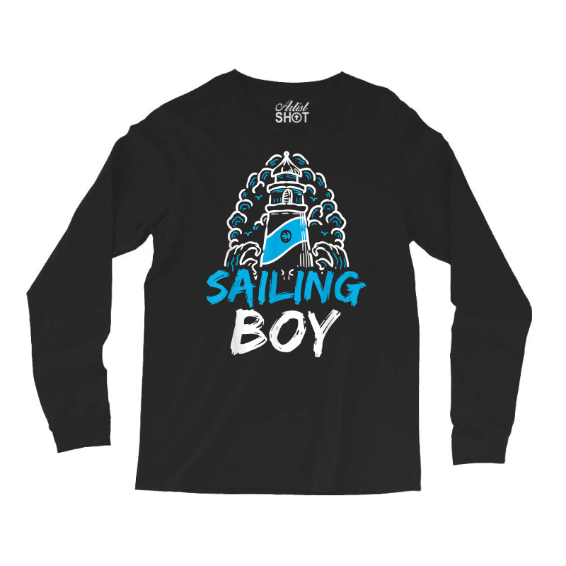 Sailing Boy Hobby Sailor Sail Sailboat T Shirt Long Sleeve Shirts | Artistshot