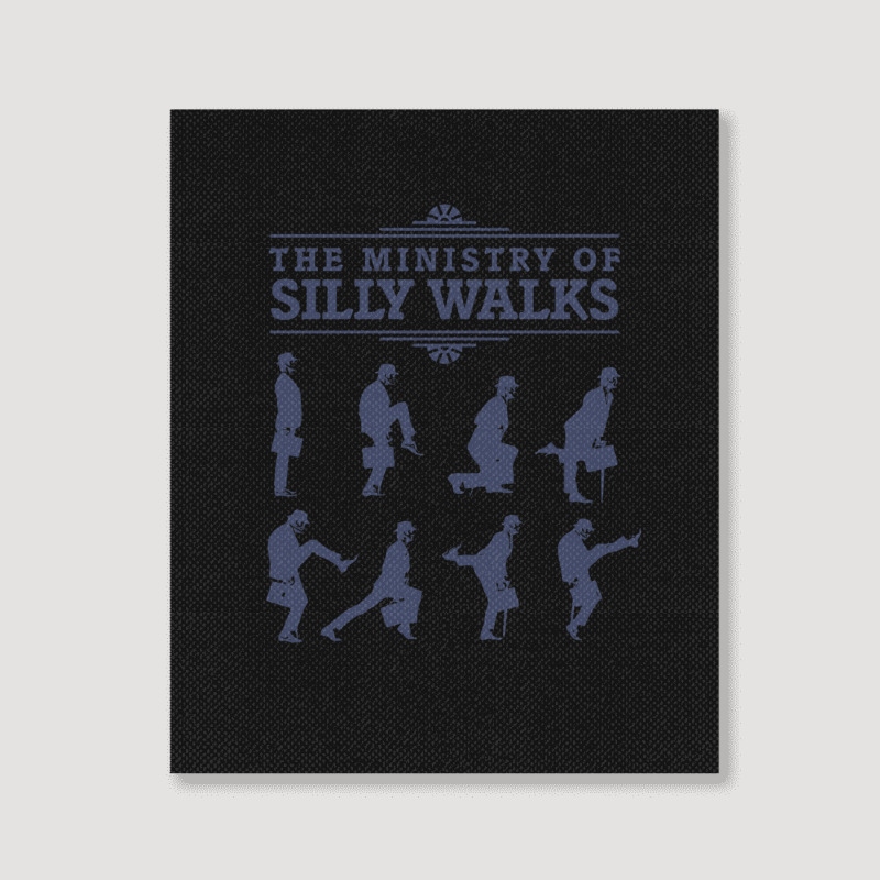 The Ministry Of Silly Walks Portrait Canvas Print | Artistshot