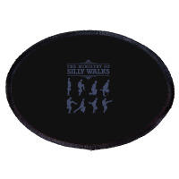 The Ministry Of Silly Walks Oval Patch | Artistshot