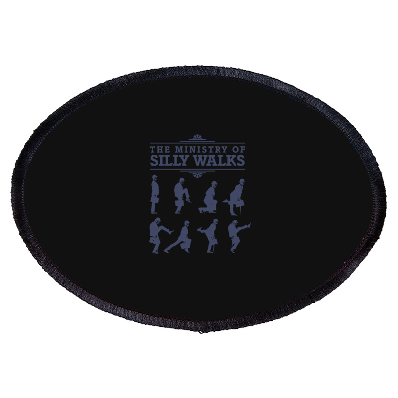 The Ministry Of Silly Walks Oval Patch | Artistshot