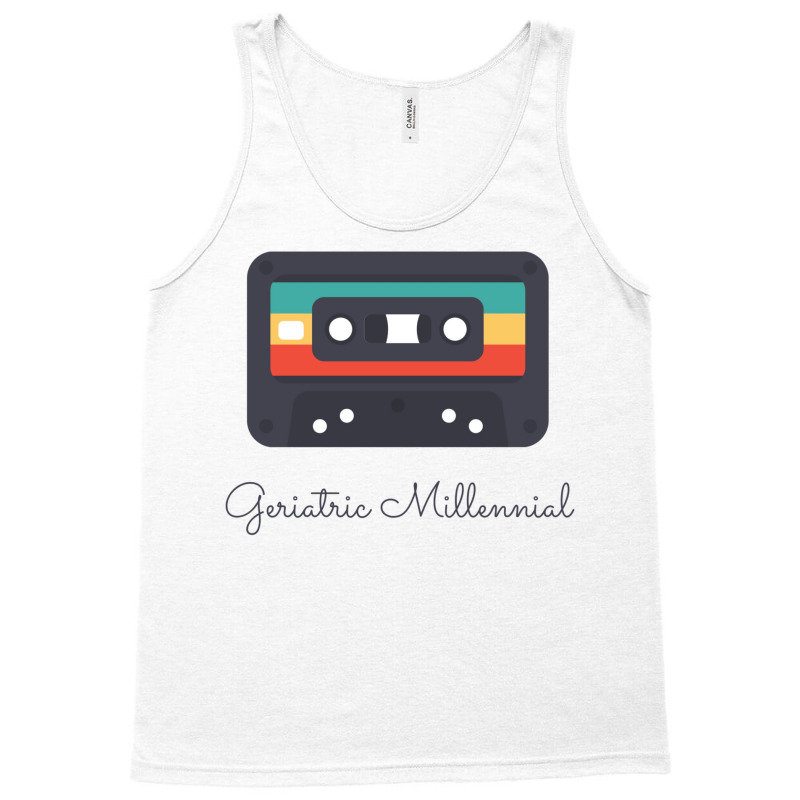 Geriatric Millennial Cassette Design Classic  (1) (1) (1) (1) Tank Top by kaistosylinj | Artistshot