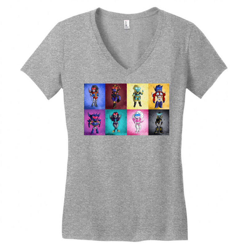 All 8 Chibi Transformers   Starscream Women's V-Neck T-Shirt by farezasydeo | Artistshot