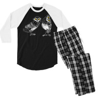 Curious Burrowing Girl Men's 3/4 Sleeve Pajama Set | Artistshot