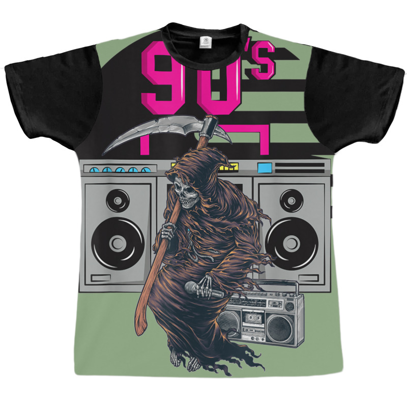 Grimreapermusicisundyingretro90smusic Classic  (1) (1) (1) Graphic T-shirt by kaistosylinj | Artistshot