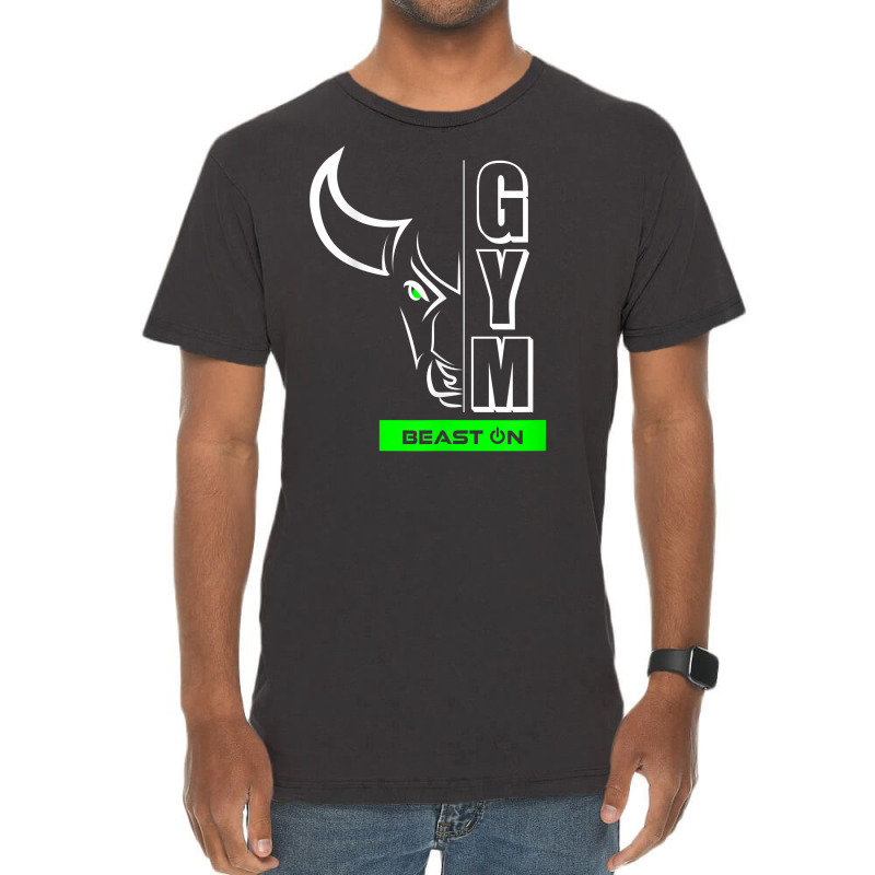 Taurus Head Bull Head Green Gym Workout Fitness Training T Shirt Vintage T-shirt | Artistshot