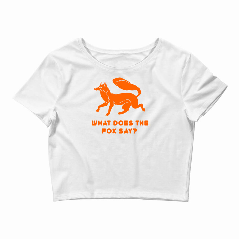 What Does The Fox Say Crop Top by BON T-SHIRT | Artistshot