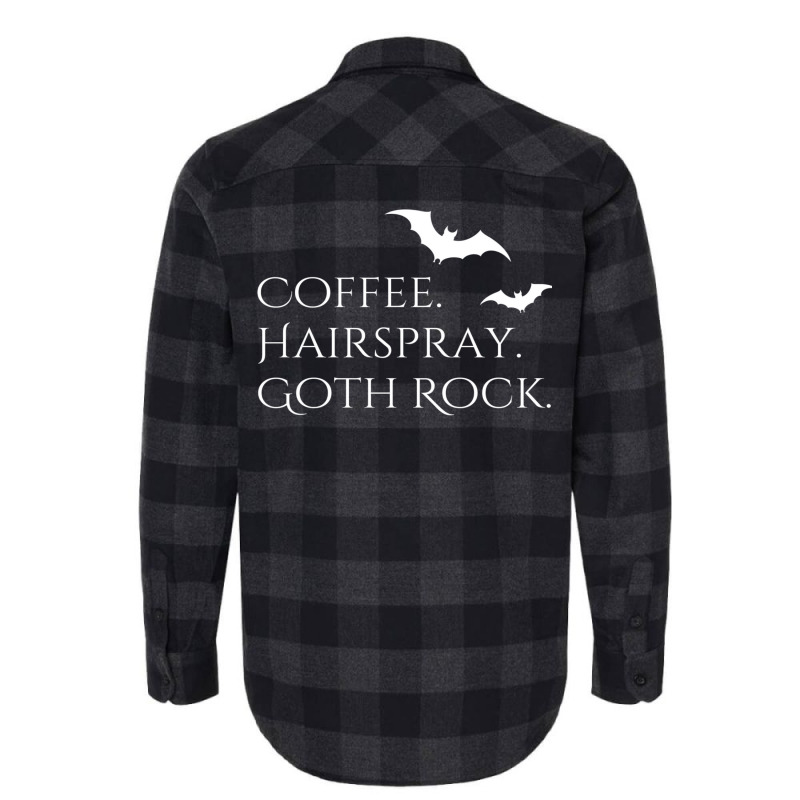 Coffee Hairspray Gothic Rock Classic  (1) (1) Flannel Shirt | Artistshot