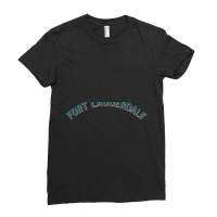 Trending Fort Lauderdale Florida Vintage Arch Letters Ladies Fitted T-shirt | Artistshot