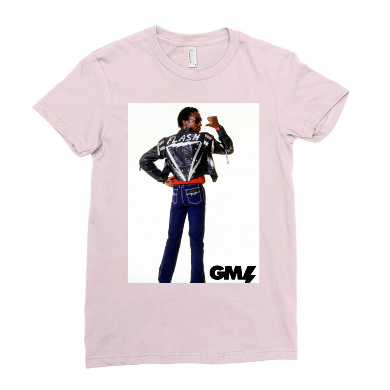 Grandmaster Flash On Action Active  (1) Ladies Fitted T-shirt | Artistshot