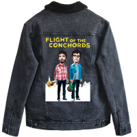 Flight Of The Conchords Unisex Sherpa-lined Denim Jacket | Artistshot