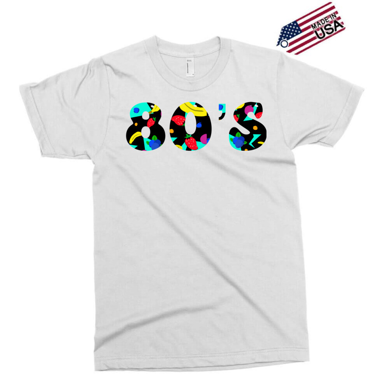 Cute Colorful 80s Retro Fruit Pattern Classic  (1) (1) Exclusive T-shirt | Artistshot