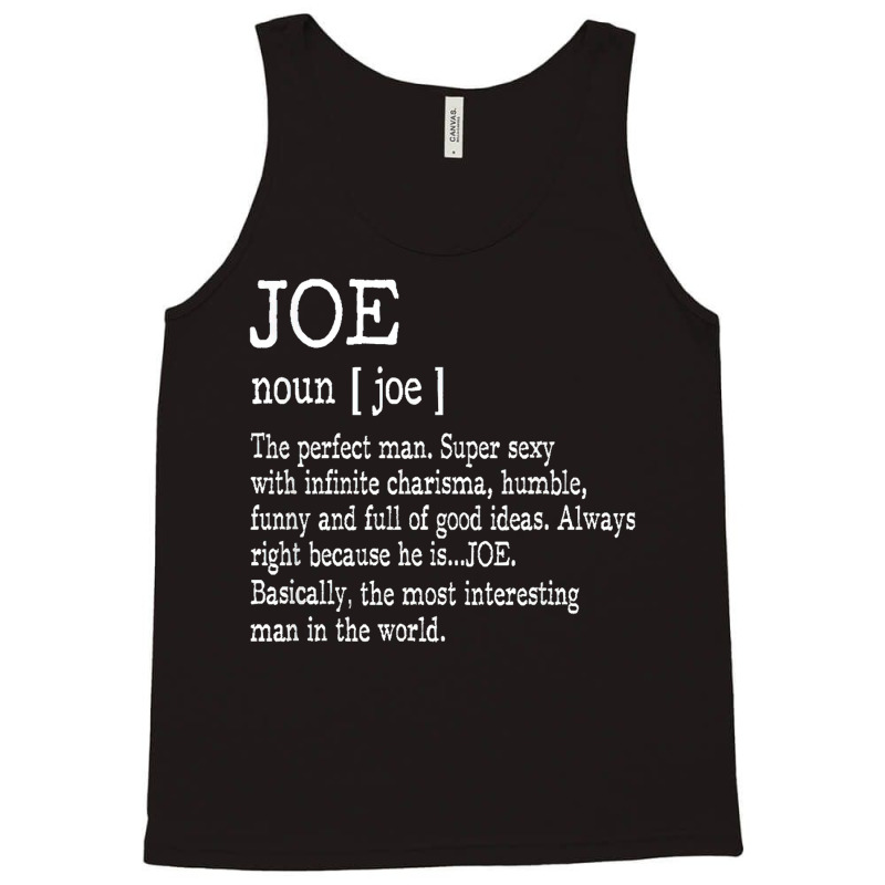 Adult Definition  First Name Joe Men Funny Classic Tank Top by embarigosineg | Artistshot