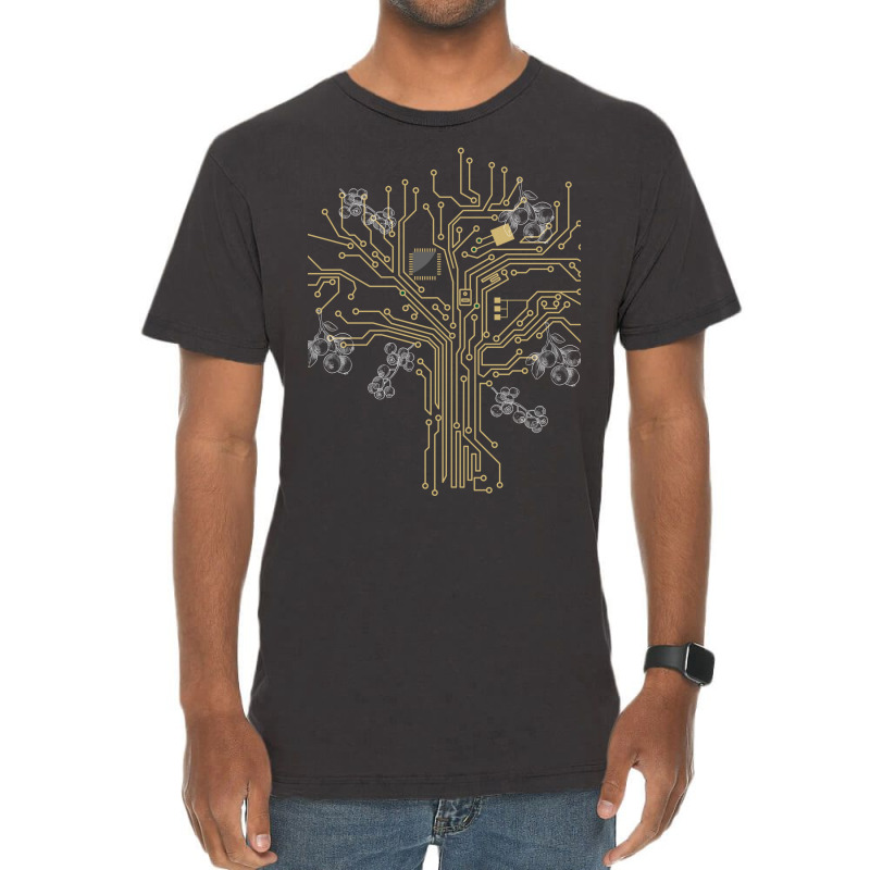 Tree Of Motherboard Fruits Vintage T-shirt | Artistshot